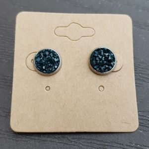 10mm Handcrafted Faux Druzy Earrings